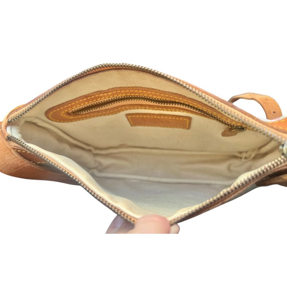 Ralph Lauren Floral Crossbody Vintage  Bag With Leather Trim & Adjustable Strap - Picture 6 of 16